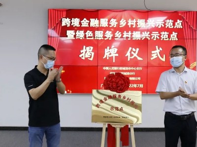 揭牌！广西首个跨境金融服务乡村振兴示范点！