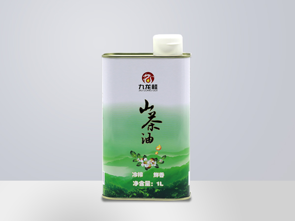 九龙桂山茶油1L马口铁盒