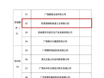 澳加粮油上榜2022年全区清廉民营企业建设标杆企业